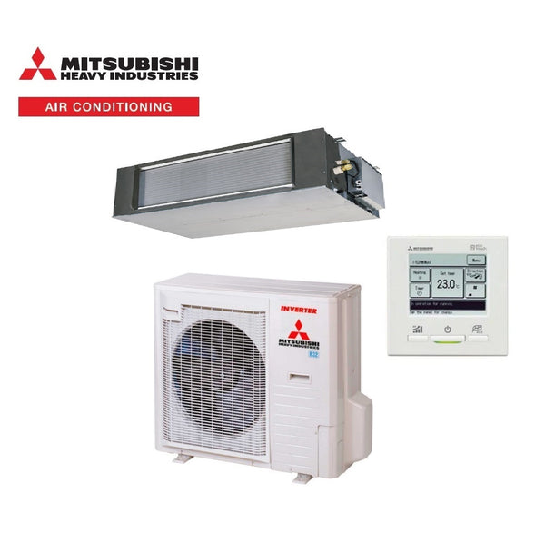 Mitsubishi Heavy Industries FDUA125AVNXWVH 12.5kW High Static Ducted System 1 Phase | RC-EXZ3A Wired Controller Included