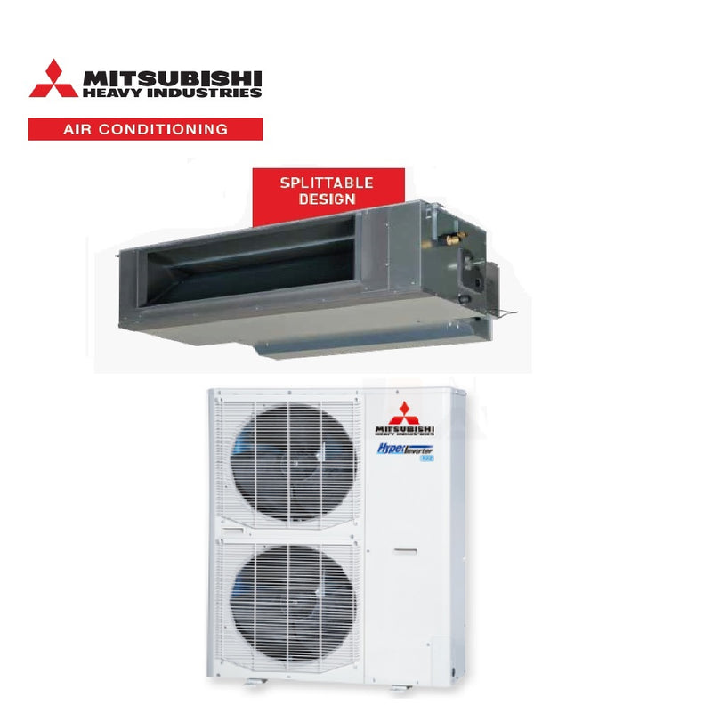 Mitsubishi Heavy Industries FDUA140AVSXWVH 14kW High Static Ducted System 3 Phase | RC-EXZ3A Wired Controller Included