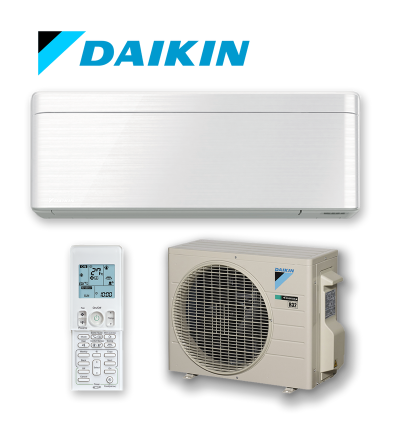 DAIKIN Zena (White Hairline) 6.0kW Reverse Cycle Inverter Split System Air Conditioner FTXJ60T-W-In Built Wifi