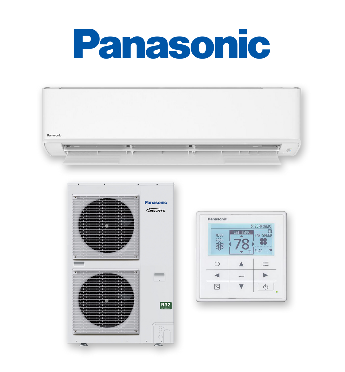 Panasonic S-100PK3R U-100PZ3R8 Reverse Cycle Split System Air