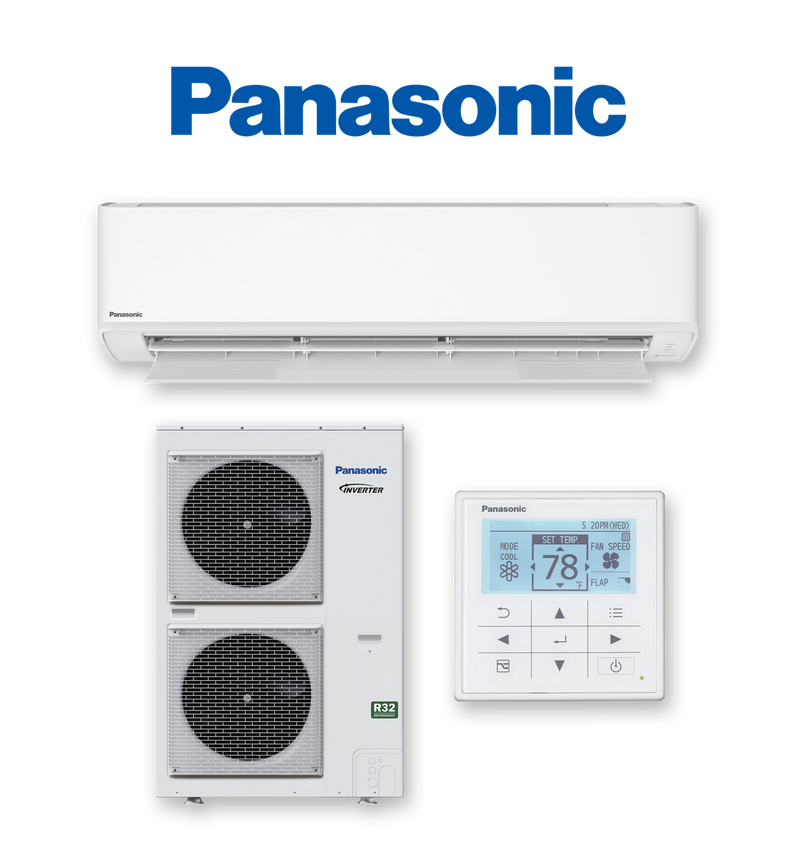 Panasonic S-100PK3R / U-100PZH3R5 9.5kW Reverse Cycle Split System Air Conditioner R32 | Deluxe Light Commercial - 1 Phase