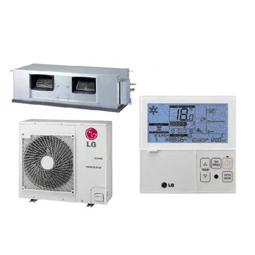 LG B36AWY-7G6 10.5kW High Static Ducted System 1 Phase | Backlit Controller