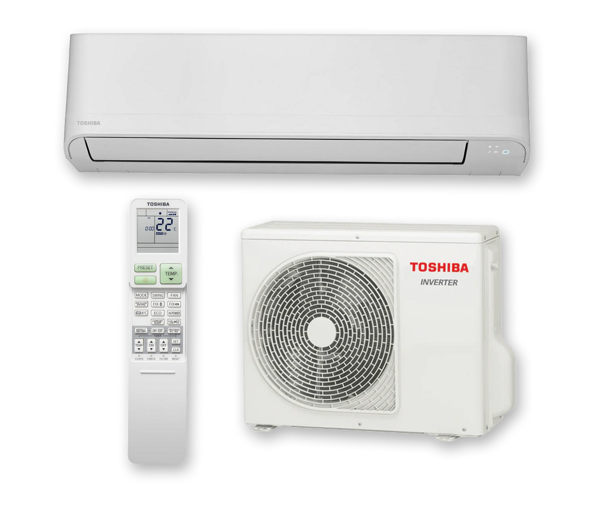 Toshiba Seiya Plus B2KVG18 5kW Reverse Cycle Inverter Split System