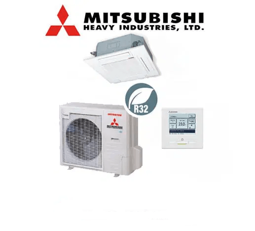 MITSUBISHI Ceiling Cassette FDT100VNPWVH 10kW | Wired Control - WholeSaleAircons