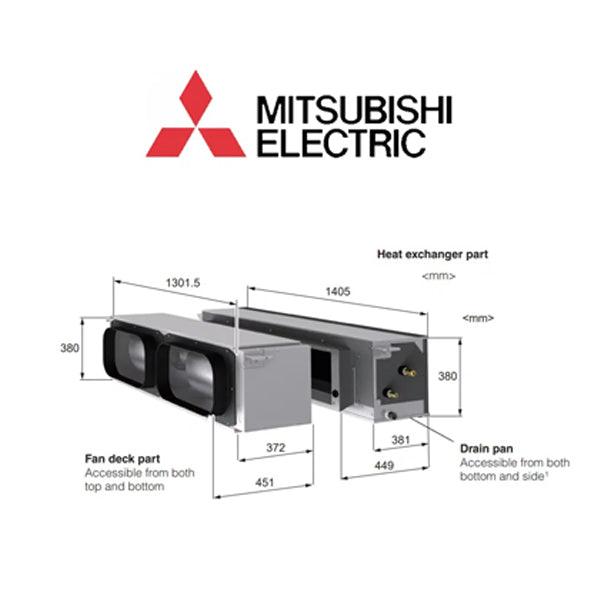 MITSUBISHI ELECTRIC PEAM140HAAYKIT 14.0 kW Ducted Air Conditioner System 3 Phase - WholeSaleAircons