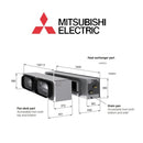 MITSUBISHI ELECTRIC PEAMS125HAAVKIT 12.5kW Ducted Air Conditioner System 1 Phase - WholeSaleAircons